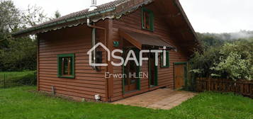 Chalet,50m2, 3 pièces ,2 chambres, 11 ares de terrain