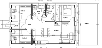 Uzatvorená HRUBÁ STAVBA_Bungalov_na PREDAJ_Torysa-Rovinky