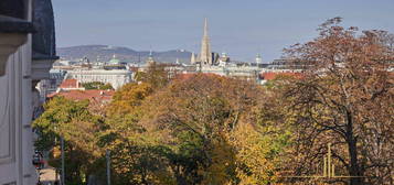 Blick auf den Stephansdom: Exklusive, frisch sanierte Stadtwohnung beim Schloss Belvedere