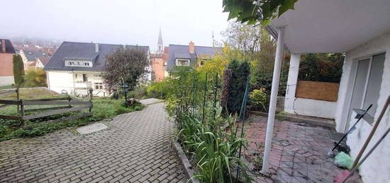 Tolle Lage, tolle Terrasse mit Ausblick: 1-Zi-Appartment mit Dusche,WC,EBK,großem Wohnraum im Grünen