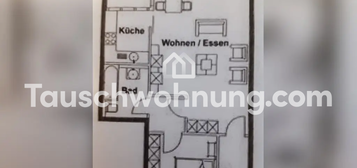 Tauschwohnung: Sonnige 2 Raumwohnung mit großen Balkon