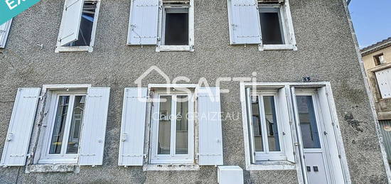 Maison de bourg, 2 chambres et 1 bureau