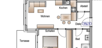 Exklusive 2,5-Raum-EG-Wohnung mit Einbauküche in SHA Gailenkirchen