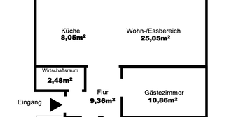 Exklusive 3-Zimmer-Penthouse-Wohnung mit gehobener Innenausstattung mit Dachterrasse in Heidelberg