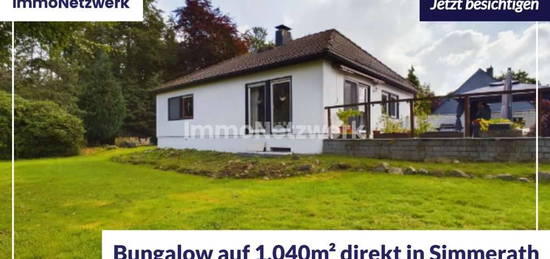 vollunterkellerter Bungalow mit Stellplätzen & Garage auf 1040 m² direkt in Simmerath