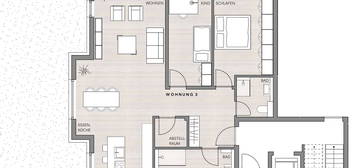 3,5 – 4,5 Zimmer-Wohnung mit großzügigem Garten und flexiblem Grundriss