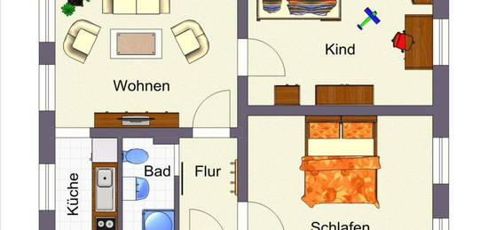 Schöne und geräumige 3-Zimmer Wohnung im Herzen von Halle