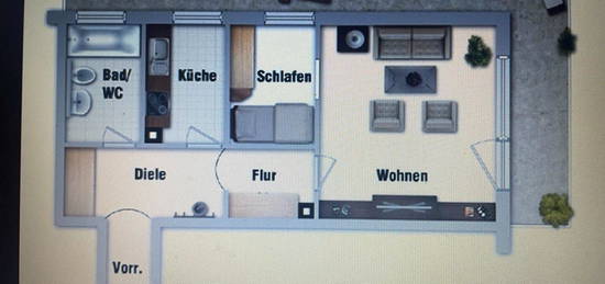 1,5 Zimmer Wohnung Mietwohnung in Solln