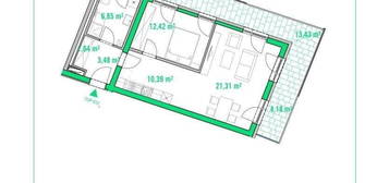 Traumhafte 2-Zimmerwohnung nahe dem WU Campus!