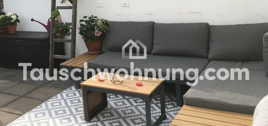 Tauschwohnung: Helle 2-Zimmer Wohnung mit 20qm Dachterrasse