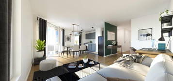 Appartement neuf  à vendre, 2 pièces, 1 chambre, 44 m²
