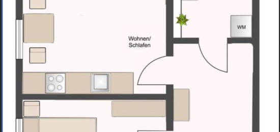 sanierte 2-Zimmer-Wohnung mit Einbauküche in Leipzig (Leutsch)