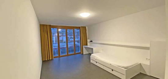 7127 - KA-Weststadt! Teilmöbliertes 1-Zimmer-Apartment mit Tageslichtbad und Gemeinschaftsk