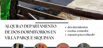 Alquilo Dpto de 2 Dorm. en Villa Parque Siquiman (Sierras de Cordoba)