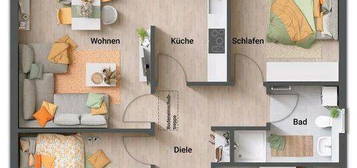 3 Zimmer Wohnung