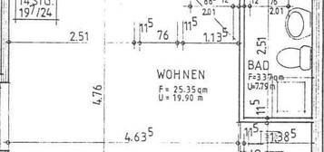 2,5-Zimmer-Wohnung in zentraler Lage