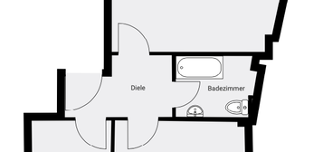 2 Zimmer Dachgeschosswohnung in der Innenstadt