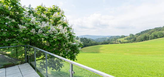 Einzigartige Liegenschaft mit unverbaubarem Panoramablick in zentraler Alleinla…