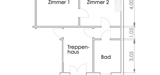 gepflegte 1,5-Zimmer-Erdgeschosswohnung in Neumünster