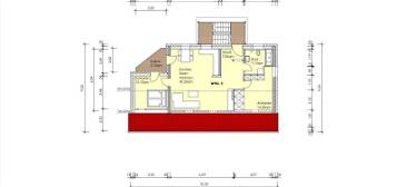 3-Zimmer-Dachgeschosswohnung, sehr schön,82 m²,Klima, Fbh.,Balkon