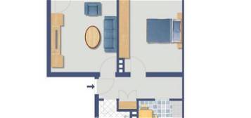 Sanierungsbedürftige Zweizimmer Eigentumswohnung mit Tageslichtwannenbad und Balkon - provisionsfrei