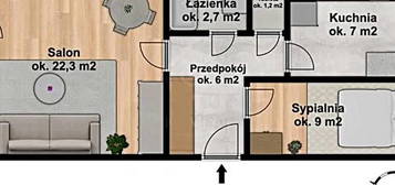 Mieszkanie na sprzedaż, 48 m² Os. Powstańców Śląskich, Komandorska