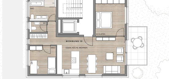 3,5 Zimmer-Wohnung im OG, Cityflair mit Westsonne