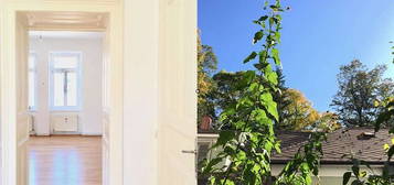 Sonnige Wohnung in schönem Altbau mit Blick ins Grüne