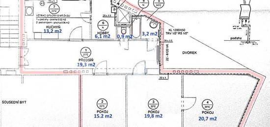 Prodej bytu 3+1 98 m², Michalská, Hlavní město Praha