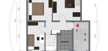 3 Zimmer Wohnung mit Balkon sucht Mieter