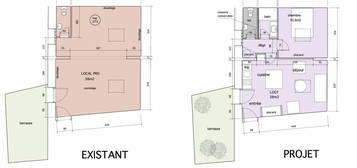 Appartement dans le centre de LÉOGNAN à aménager