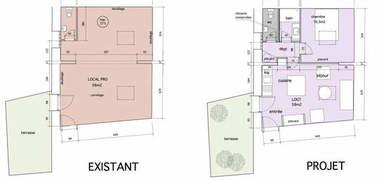 Appartement dans le centre de LÉOGNAN à aménager