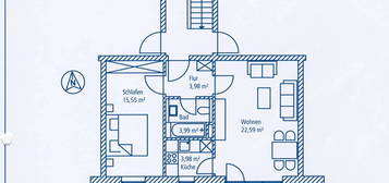 Exklusive, geräumige und gepflegte 2-Zimmer-Wohnung mit Balkon in Dachau