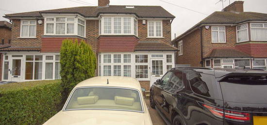 Semi-detached house to rent in Girton Avenue, London NW9