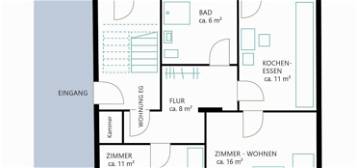 Sanierte 2 Zimmer - Erdgeschoss - Wohnung im Stadtteil Frauenberg