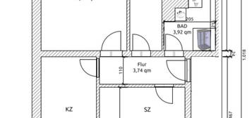 3 Zi. Wohnung Garten (Garage)