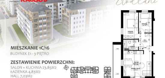 Osiedle Źródlane | mieszkanie 3-pok. | 1C/16