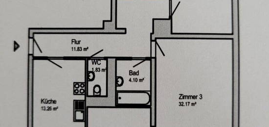 Komplett renovierte 3-Zimmer-Whg. nähe Entenfang zu vermieten