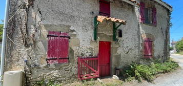 2 maisons en pierre avec grange sur surface de 1873m2 de terrain