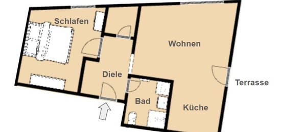 Neue 1,5-Raum-Wohnung in Battenberg (Eder)