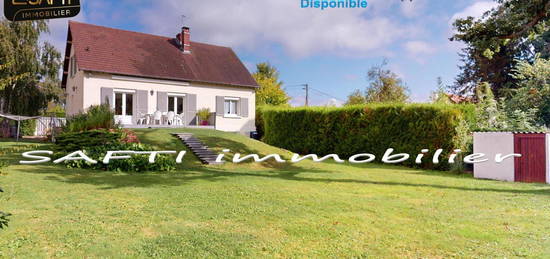 Maison : plain-pied avec 3 chambres + sous-sol total + combles aménageables avec jardin de 950m2 autour...