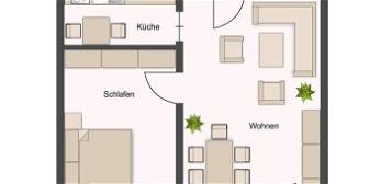 In zentraler Lage von Lüneburg: "Charmante 2-Zimmer-Wohnung mit Balkon"