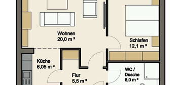 Geschmackvolle Wohnung mit zweieinhalb Räumen und EBK in Essen