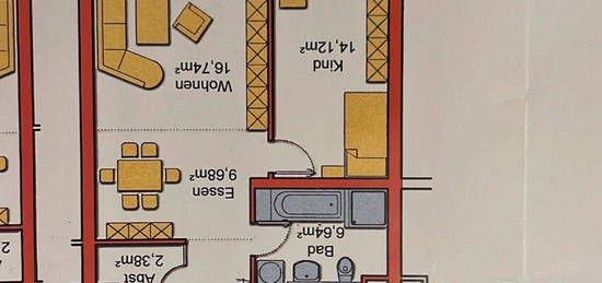 Schöne 3-Zimmerwohnung mit EBK und Balkon