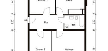 Bezugsfreie 3 Zimmer mit Balkon & Provisionsfrei