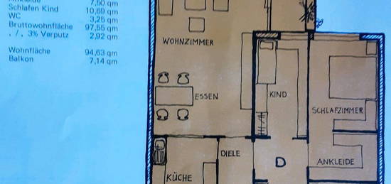 Vermiete 3,5-Zimmer-Wohnung in Deggendorf m. Balkonterrasse 102qm