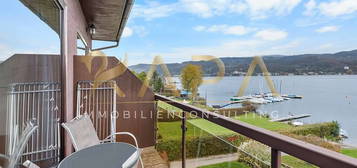 MarinaAppartements am Wörthersee! Balkon mit Seeblick - direkter Seezugang - Marinaplatz - E-Boot