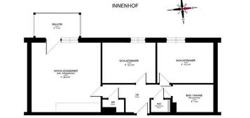 Sanierter 3 ZIMMER-NEUBAU + sonniger West-Balkon 7m² + neue Einbauküche + Bad mit Wanne + extra WC + Lift + nähe Kunsthaus