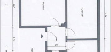 Modernisierte  2-Zimmern-Whg mit Balkon ab 01.01.25 zu vermieten