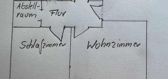 2 Zimmer Wohnung, 47 qm, KM 540,—